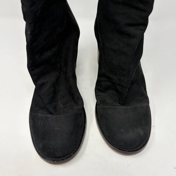 Free People women's Elle Block Heel Boots black suede 39 Portugal - Picture 3 of 12